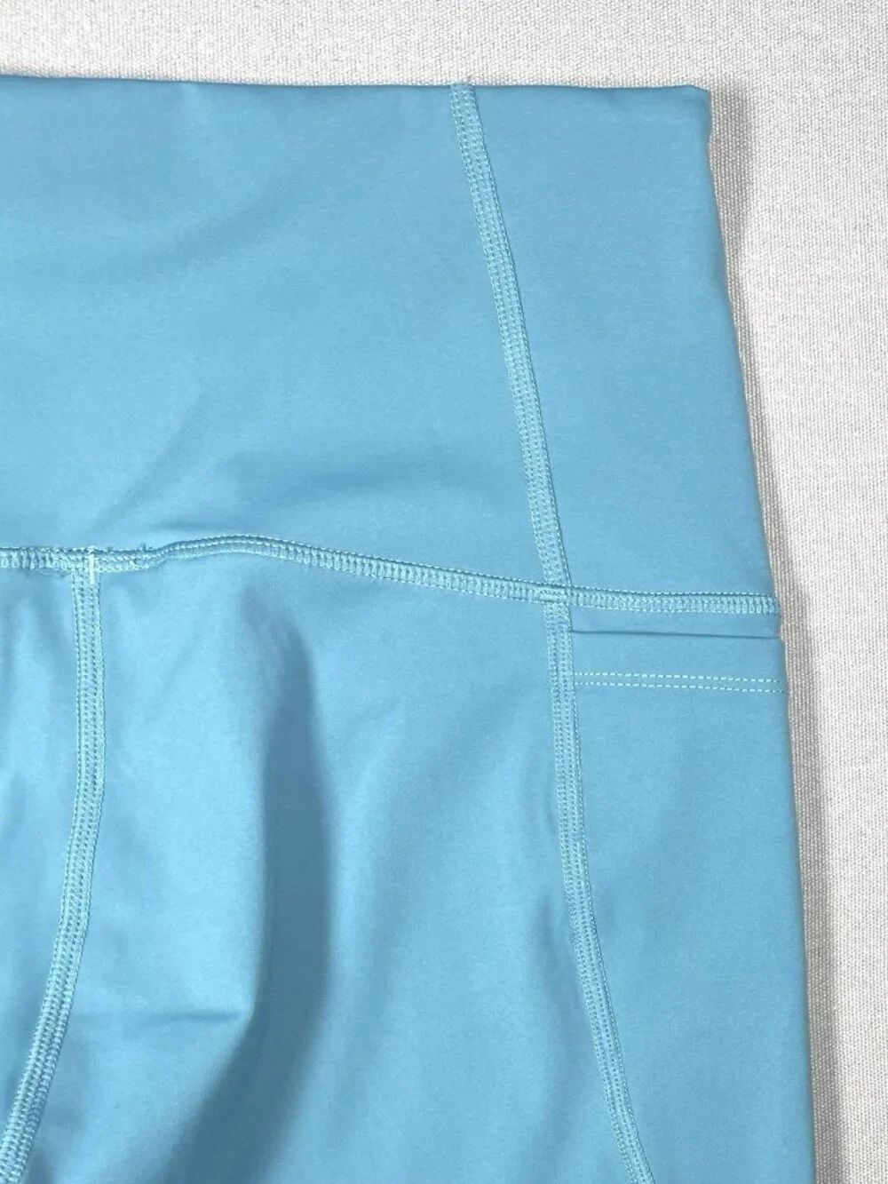 Roam Loud Yanta Athletic Teal Blue High Rise Leggings - Women Size Large